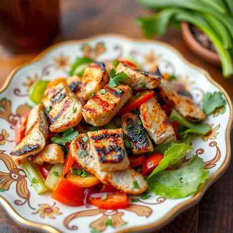 Guam Kelaguen - Best Grilled Chicken Salad Recipe